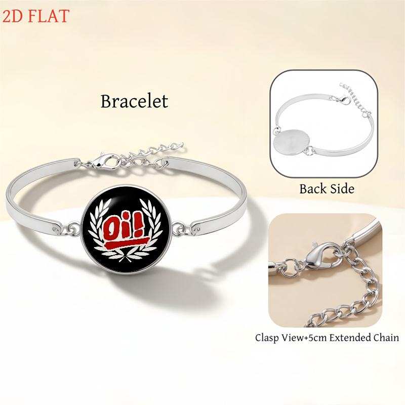5pc Olive Wreath & Oi! Motif Ladies Jewellery Set